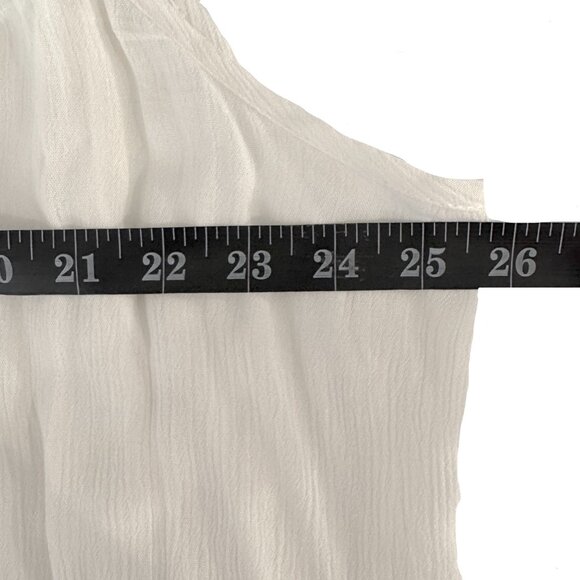 NWT Maurices 3 Plus IVORY Crochet Eyelet Trim Sleeveless Top Cami Tank - Picture 4 of 9